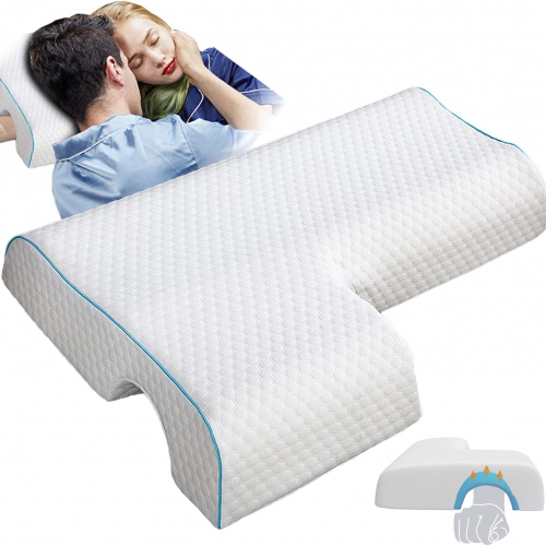 Almohada para Parejas con Espuma Viscoelástica – Comodidad y Relajación Juntos 💑